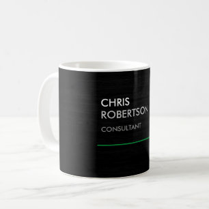 Vertical Black Grey Attractive Coffee Mug