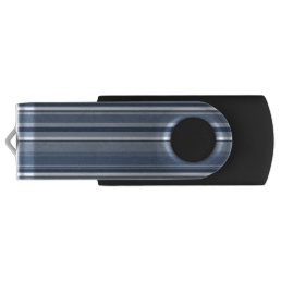 Vertical Blue Stripes USB Flash Drive