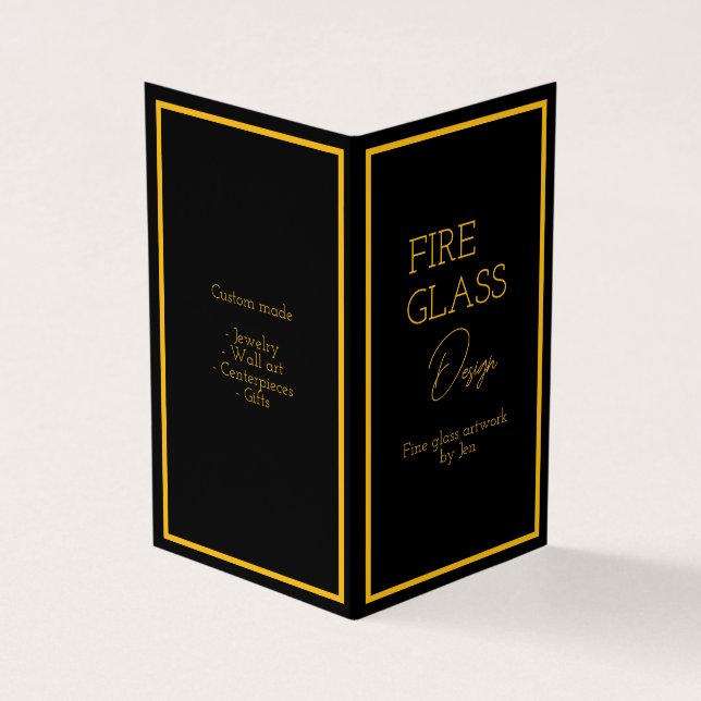 Vertical book-Folded Business Card (Outside)