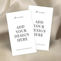 Vertical Business Card Printing Upload Your Design