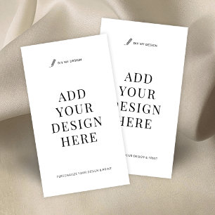Vertical Business Card Printing Upload Your Design