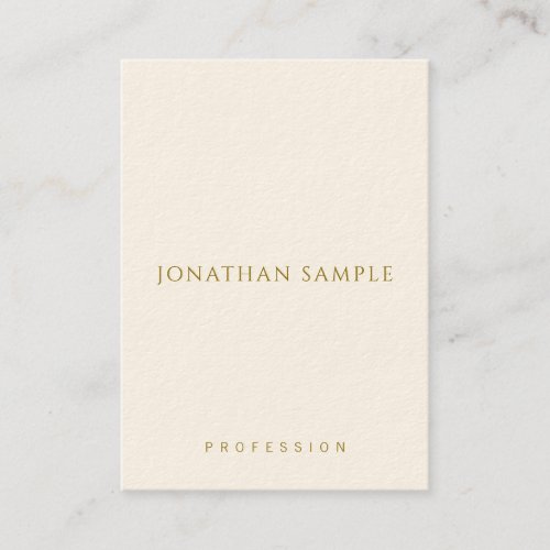 Vertical Business Cards Gold Text Elegant Template
