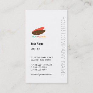 Vertical business logo modern custom professional card
