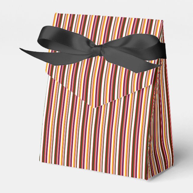 Vertical Candy Stripes Favor Boxes (Front Side)