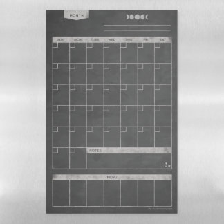 Vertical chalkboard kitchen magnetic calendar dry erase sheet