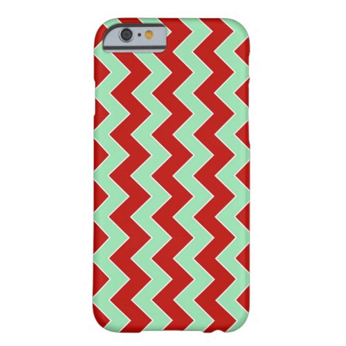 Vertical Christmas Zigzag Barely There iPhone 6 Case