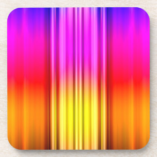 Vertical Color Stripes Drink Coaster