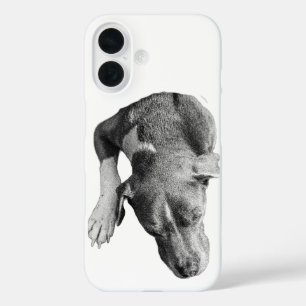 Vertical Crop—Head & Paw iPhone 16 Case