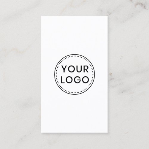 Vertical custom logo modern minimalist business card