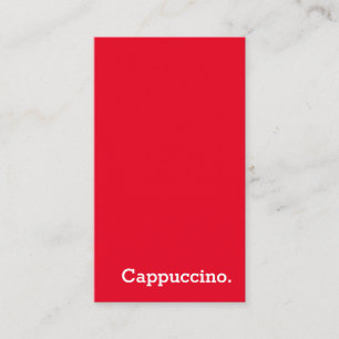 Vertical Dark Loyalty Cappuccino Punch-Card Card