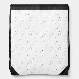 Vertical Design Eight Drawstring Bag