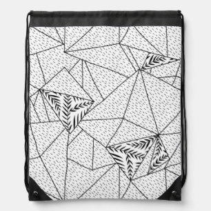 vertical Design One Hundred Two Drawstring Bag