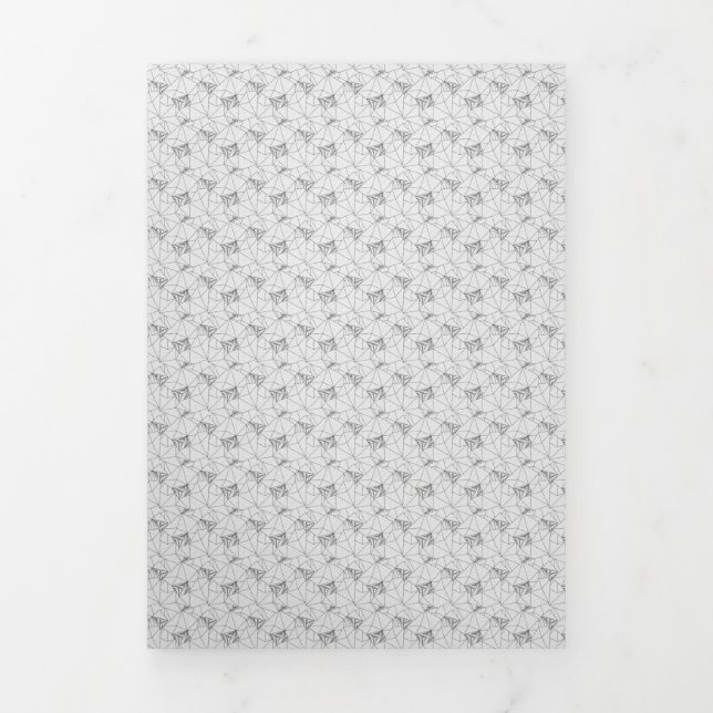 vertical Design One Hundred Two Tri-Fold Holiday Card (Cover)