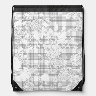 vertical Design Twenty Seven Drawstring Bag