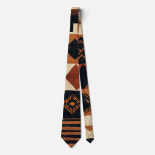 Vertical design with African elements Crew Socks Neck Tie