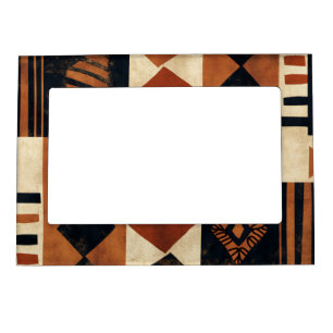 Vertical design with African elements Magnetic Frame
