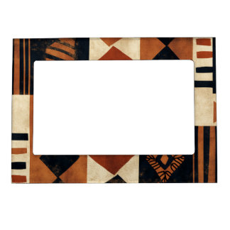 Vertical design with African elements Magnetic Frame