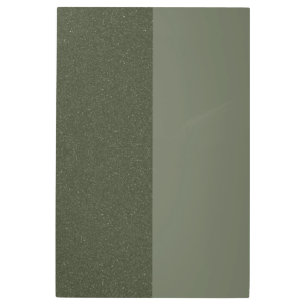 Vertical Dual-Tone Moss Green Metal Art (Custom)