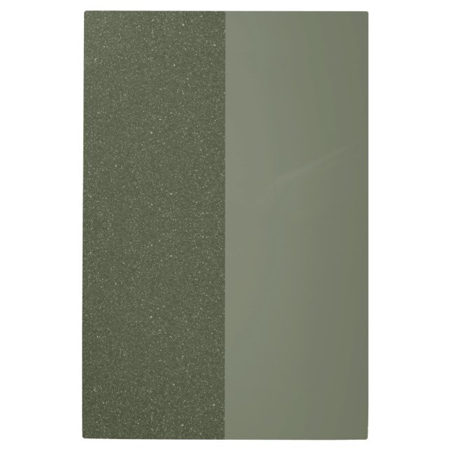 Vertical Dual-Tone Moss Green Metal Art (Custom) (Front)