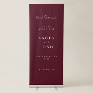 Vertical Elegant Wedding Welcome Sign