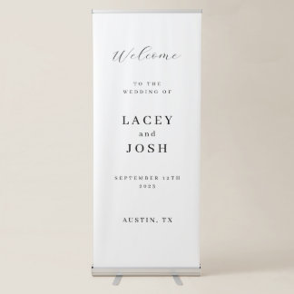 Vertical Elegant Wedding Welcome Sign