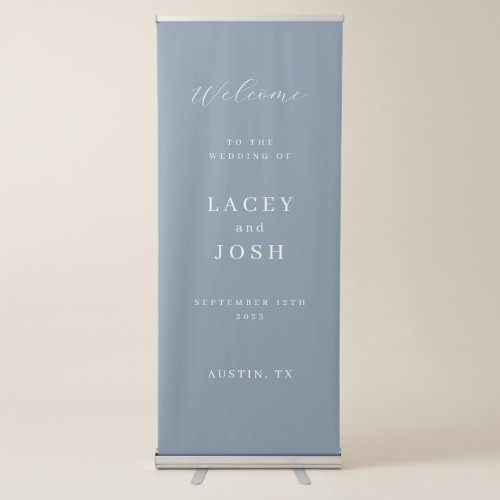 Vertical Elegant Wedding Welcome Sign