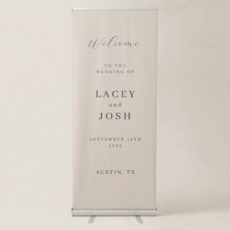 Vertical Elegant Wedding Welcome Sign