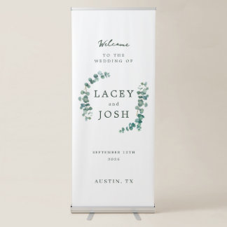 Vertical Elegant Wedding Welcome Sign