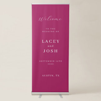 Vertical Elegant Wedding Welcome Sign