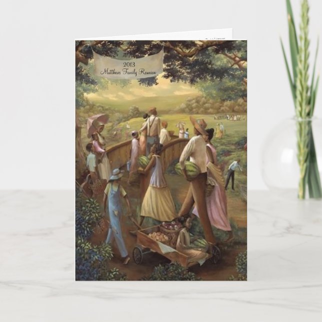 Vertical Family Reunion Program (Front)