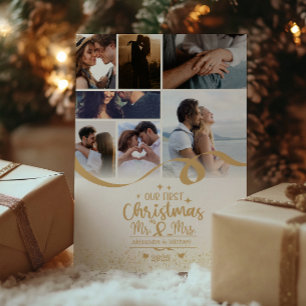 Vertical First Christmas 7 Photo Template