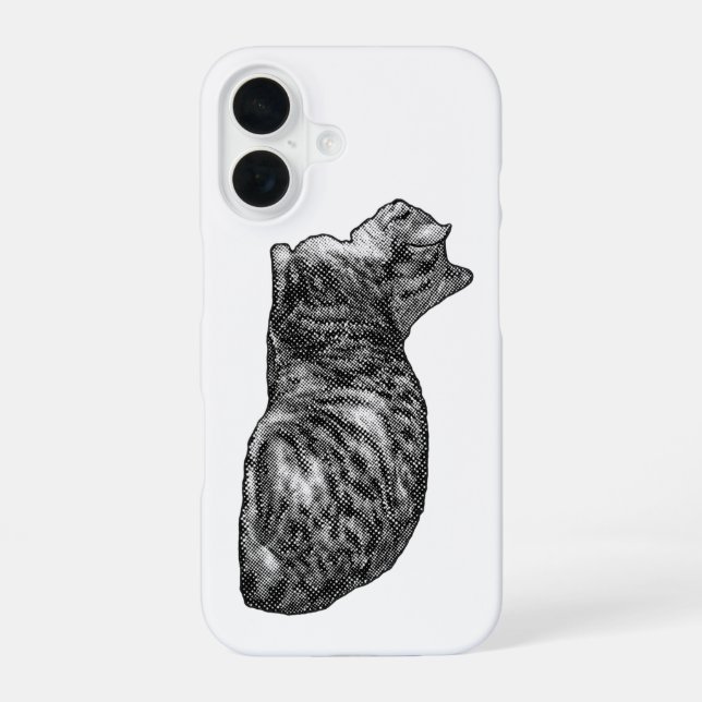 Vertical Frame, Tabby Rest Iphone Case (Back)