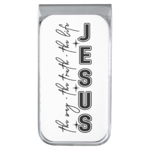Vertical Grace: A Declaration of Faith  Silver Finish Money Clip