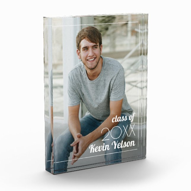 Vertical Graduation Photo Block (Left)