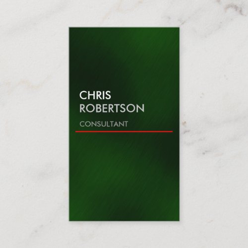 Vertical Green Red Line Attractive Business Card
