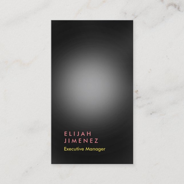 Vertical Grey Elegant Professional Modern Business Card (Front)