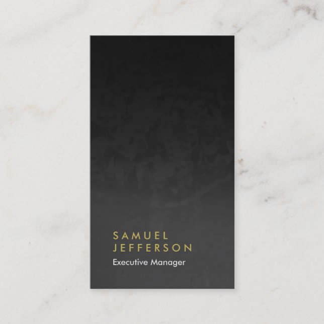 Vertical grey professional plain minimalist business card (Front)