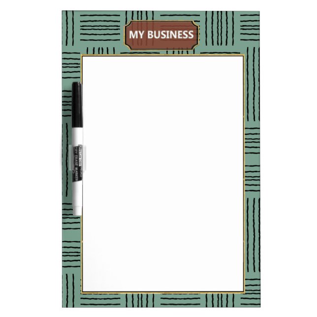Vertical Horizontal Lines Dry Erase Plain Board (Front)