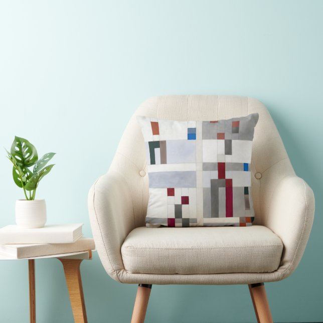 Vertical Horizontal | Sophie Taeuber-Arp | Throw Pillow (Chair)