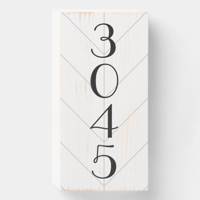 Vertical House Number Sign (Front Vertical)