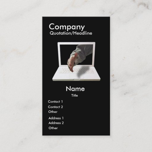Customizable Vertical IT Business Card