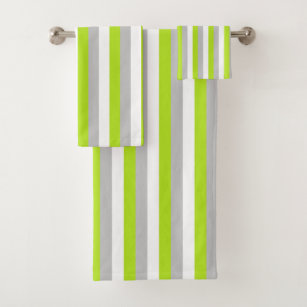 lime green bath towels