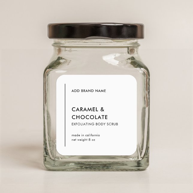 Vertical Line Add Your Brand Modern Product Label (Creator Uploaded)