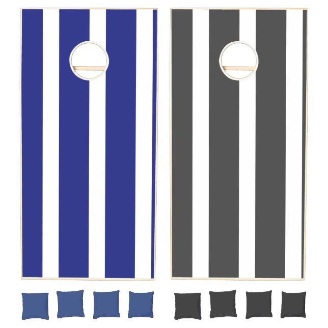 Vertical line stripes pattern cornhole set (Set)