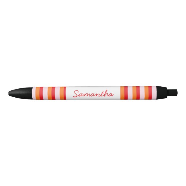 Vertical lines personalized stripes pen (Front)