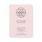 Vertical Logo Business Card | Feminine Blush Pink