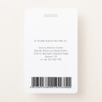 Licensed Practical Nurse LPN ID Photo Badge