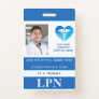 Vertical LPN, Licensed Practical Nurse, Photo ID Badge