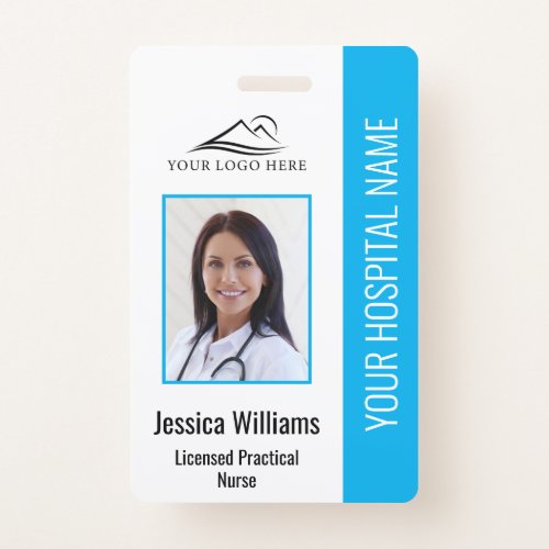 Vertical LPN Licensed Practical Nurse Photo ID Badge