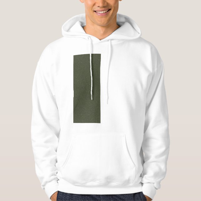 Vertical Moss Green Noise Hoodie – Customizable (Front)